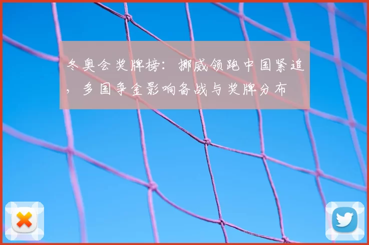 冬奥会奖牌榜：挪威领跑中国紧追，多国争金影响备战与奖牌分布